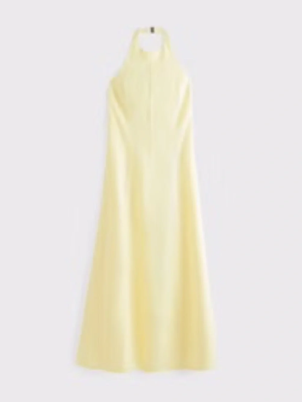 Premium Linen High-Neck Maxi Dress